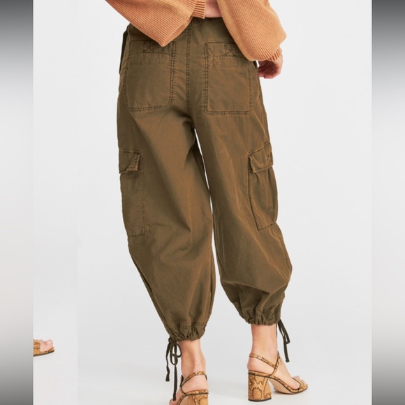 FREE PEOPLE • Fly away parachute pants - olive green - size 0 - Picture 4 of 10